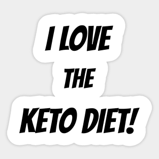 I Love The Keto Diet Sticker